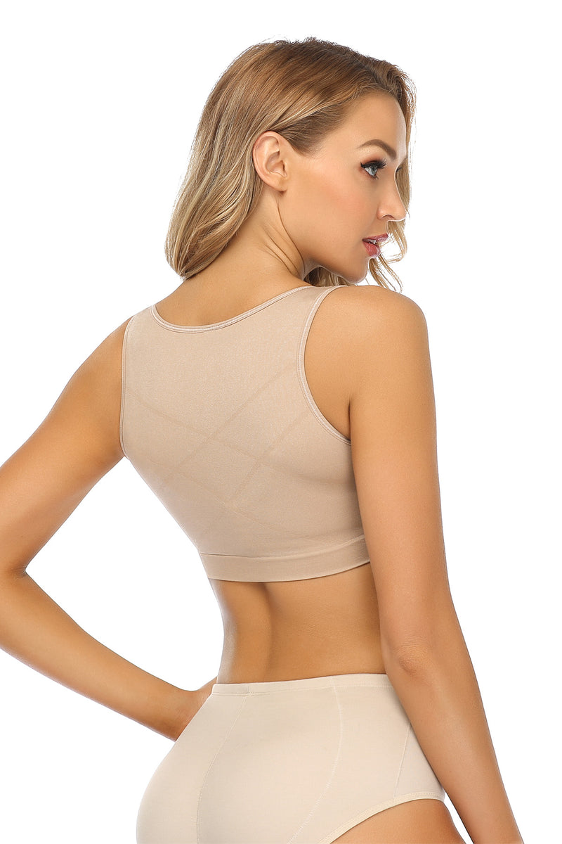 SHAPERIN Women Sleeveless Posture Corrector Bra Chest Support Vest Back  Brace Compression Shaper