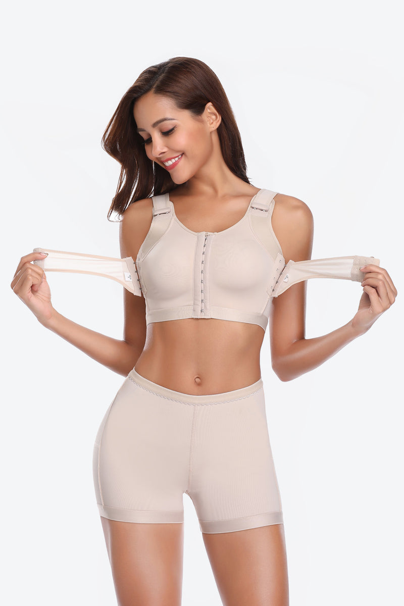 Adjustable Surgical Recovery Bra with Removable Strap